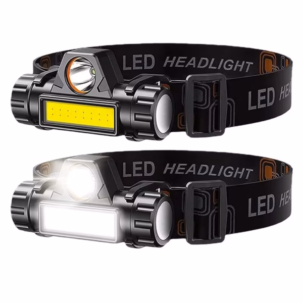 Outdoor Fishing Rechargeable COB LED USB Headlamp Strong Magnetic Powerful Headlight Super Bright Waterproof Head Torch For