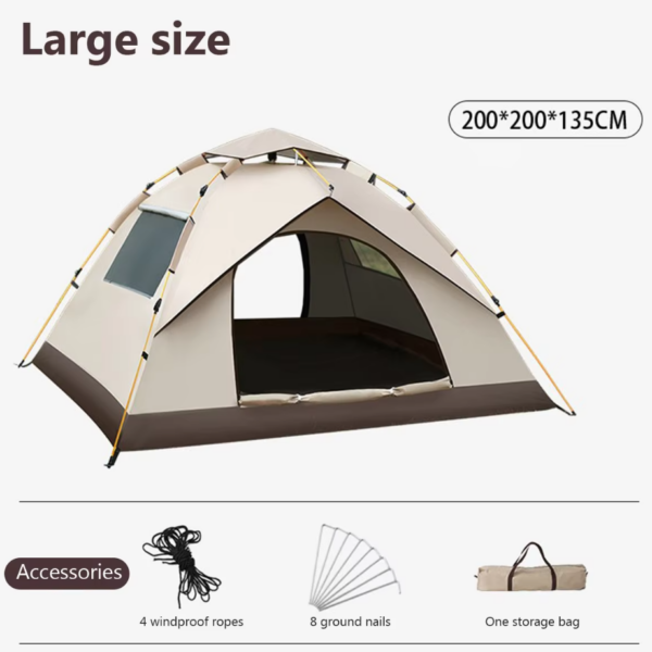 Outdoor Folding Camping Tent Portable Waterproof Sunshine-proof Automatic Easy Setup Tent For Camping Beach Picnic Barbecue